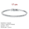 Stylish men's silver tennis bracelet designed to complement casual and formal outfits alike.
