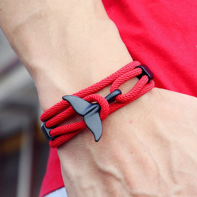Men Bracelet Rope – Reef Marine Charm Bracelet