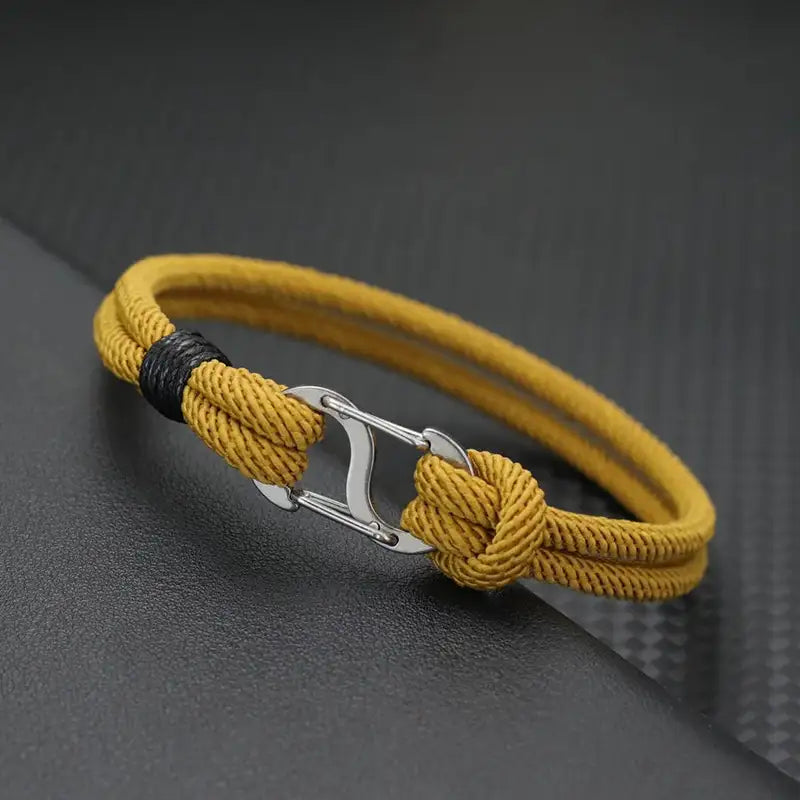 Men Bracelet Rope – Current Milan Cord Bracelet in Dark Blue