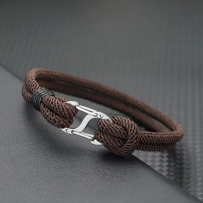 Men Bracelet Rope – Current Milan Cord Bracelet in Brown