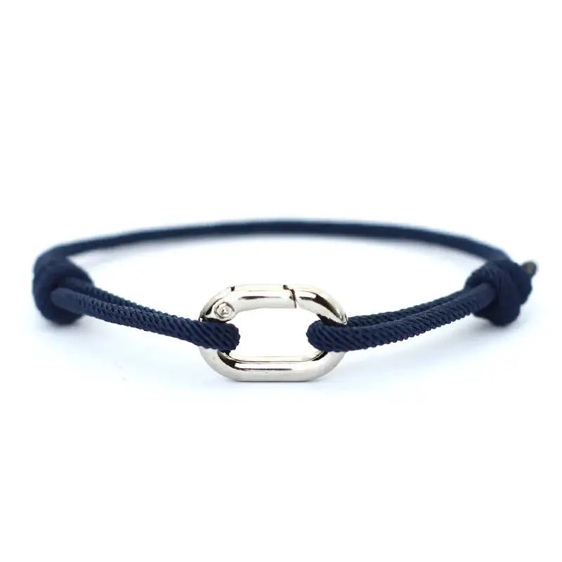Men Bracelet Rope – Drift Adjustable Cord Bracelet in Navy