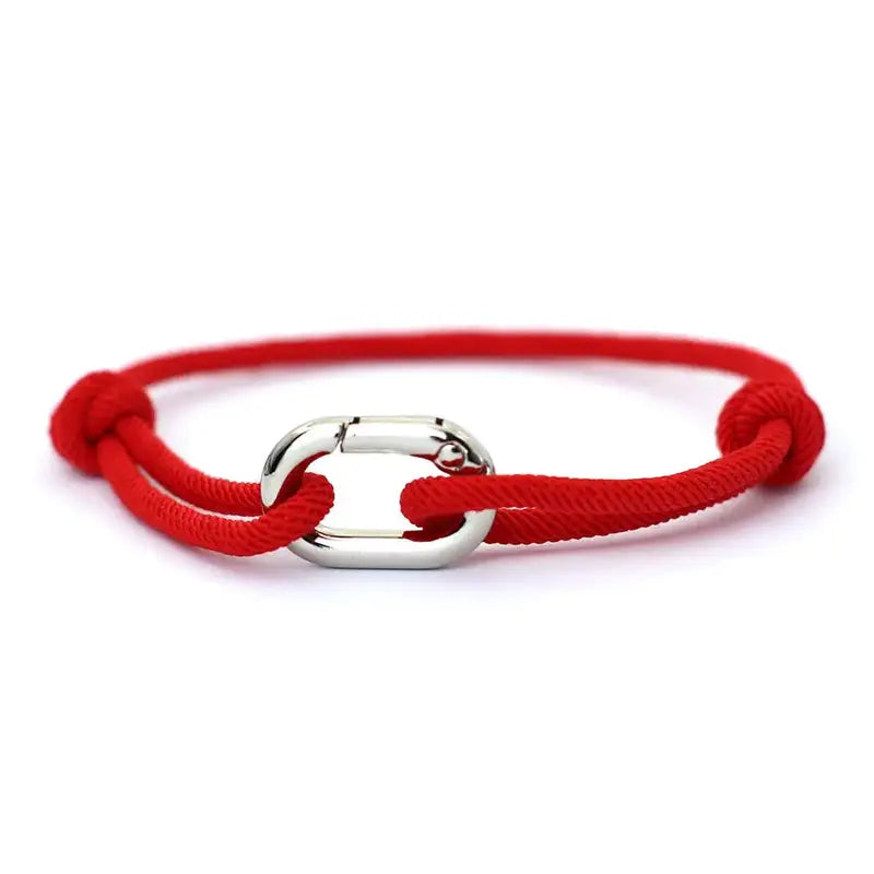 Men Bracelet Rope – Drift Adjustable Cord Bracelet in Red