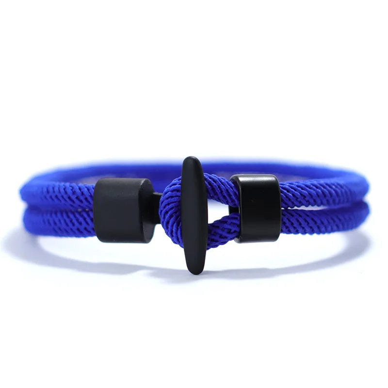 Men Bracelet Rope – Meridian Milan Rope Bracelet in Black Blue