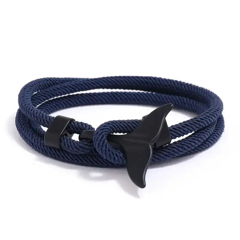 Men Bracelet Rope Reef Marine Charm Bracelet
