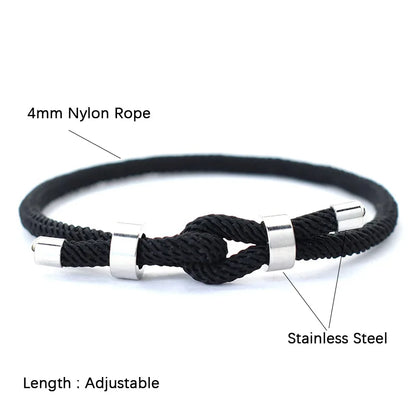 Diagram showing the 4mm nylon cord and stainless steel end caps