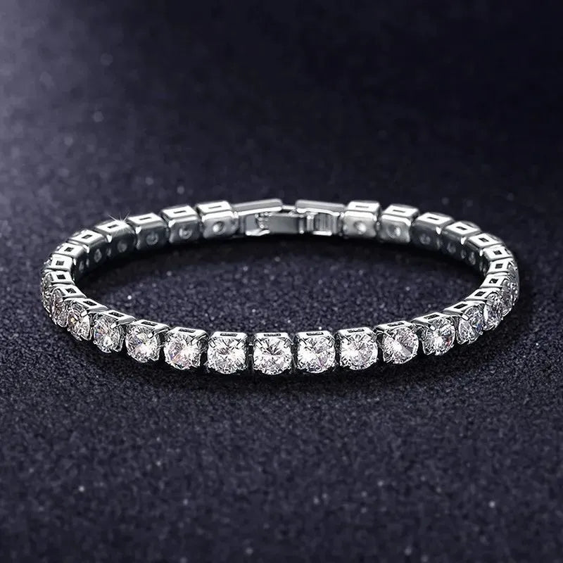 Imperial Tennis Bracelet combining modern luxury with sparkling cubic zirconia and a premium gold finish.
