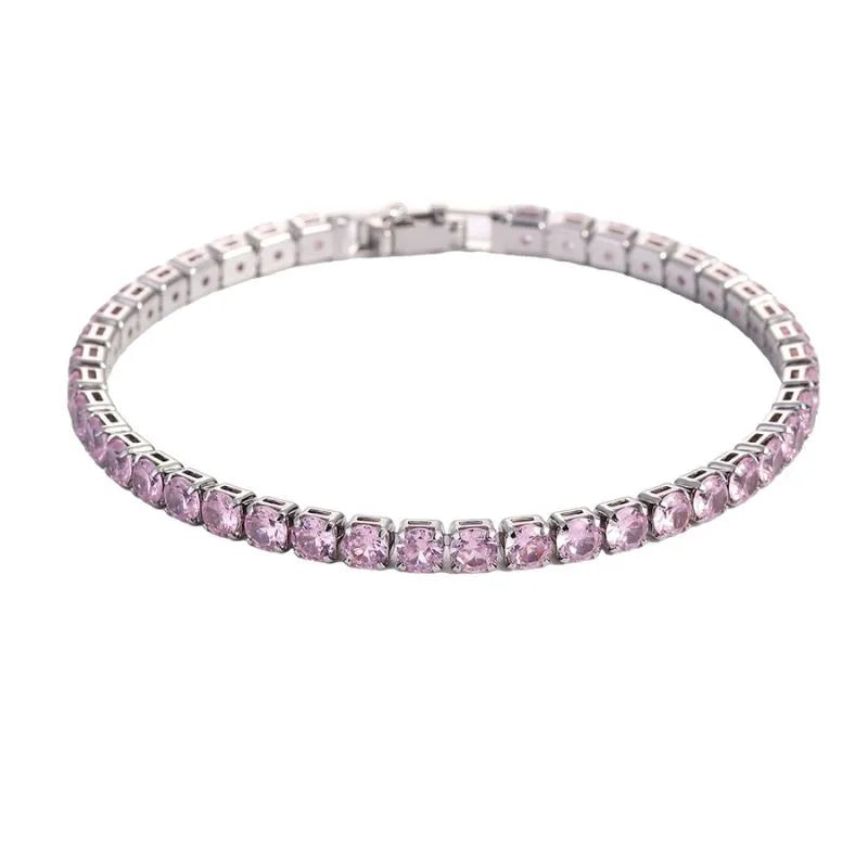 Elegant Men's Bracelet Gold with premium cubic zirconia crystals and a polished gold tennis bracelet style.