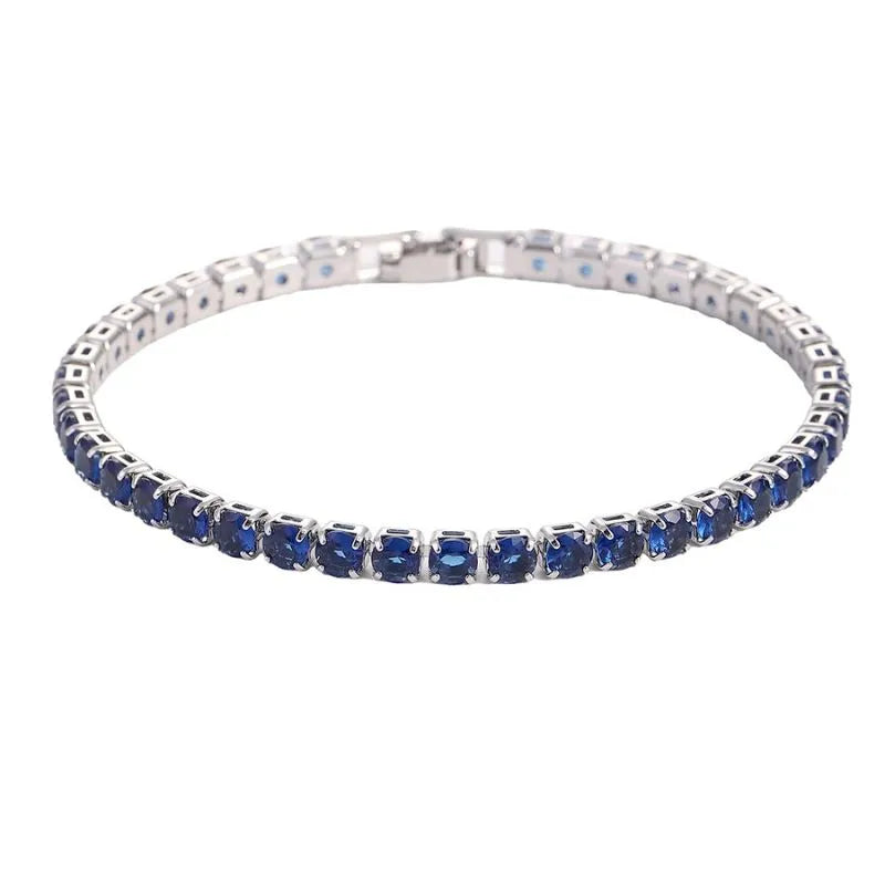 Imperial Tennis Bracelet designed with 4mm cubic zirconia stones for luxury everyday and formal wear.