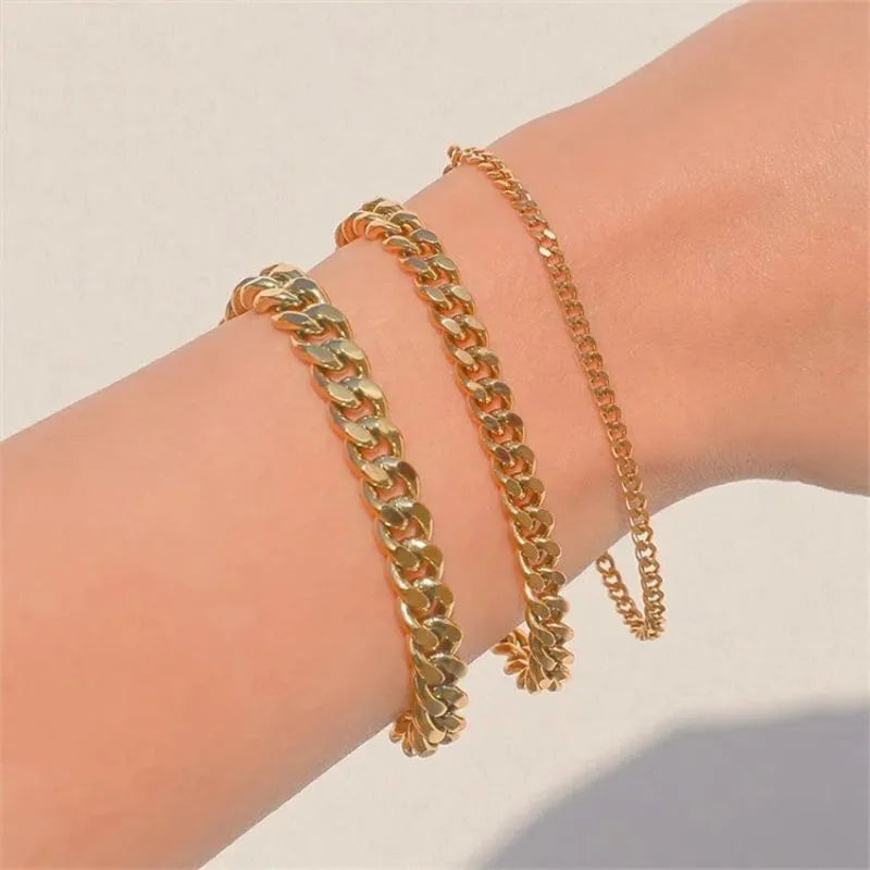 Prestige Cuban Bracelet showcasing a premium stainless steel Cuban chain for everyday elegance.