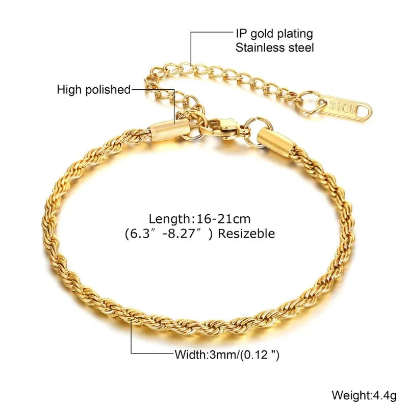 Gold Cuban curb chain bracelet with extension chain, dimensions labelled: 0.6cm width, 18+5cm length, 11g weight