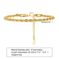 Gold textured Byzantine-link chain bracelet with dimensions labelled: 8mm width, 20cm inner length, 45g weight