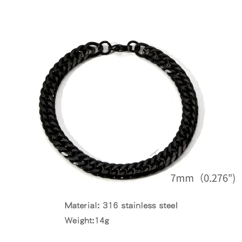 Vanguard Cuban Bracelet available in multiple widths and lengths for a personalized fit.