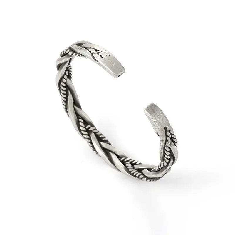 Artisan Twisted Cuff Bracelet with an adjustable sterling silver design perfect for everyday wear and special occasions.