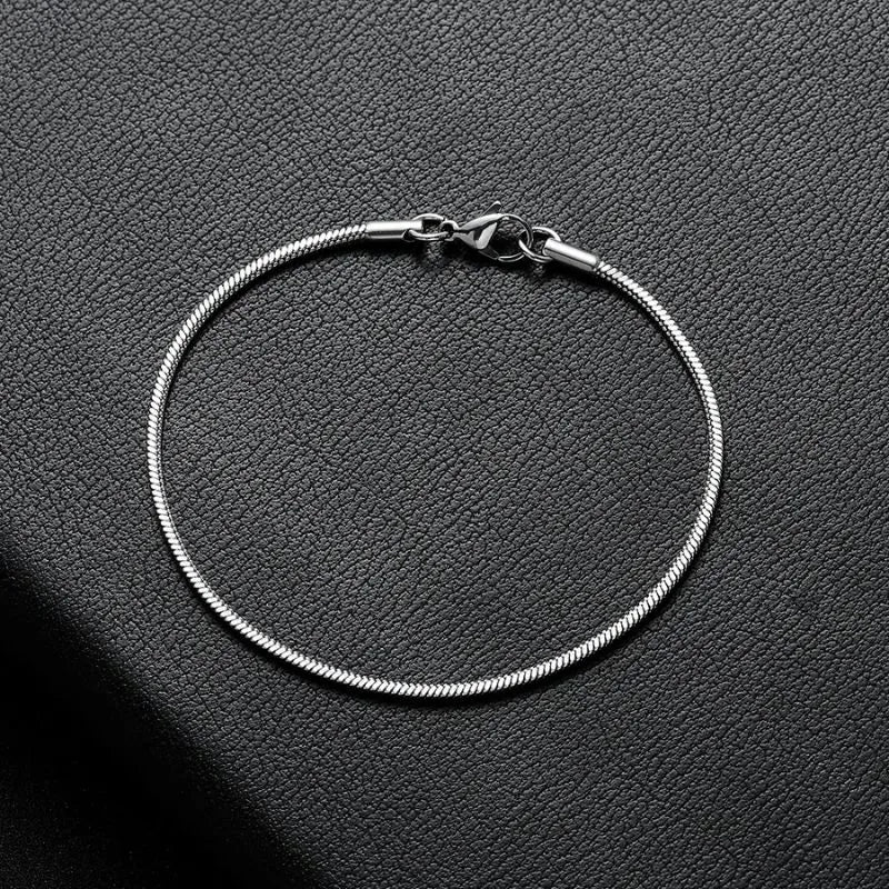 Premium Essential Snake Chain Bracelet combining genuine 925 sterling silver with a smooth polished finish and elegant everyday design.